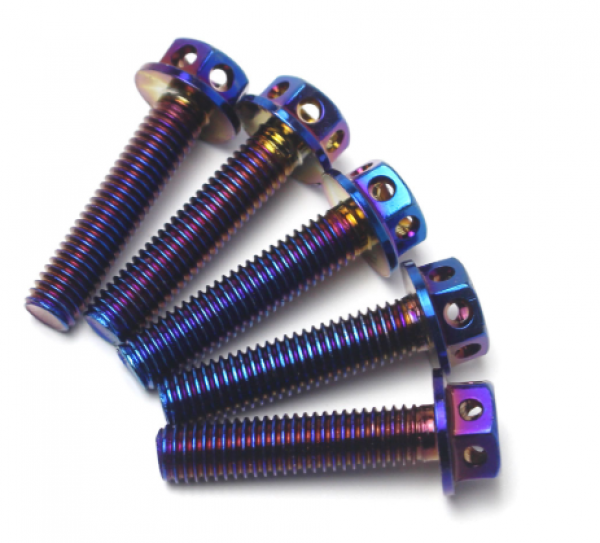 Radschrauben-Set M8x35 mm - GASOLINA - Vespa GT/GTS/GTV/HPE/LX/Primavera/Sprint 125-310 ccm - Titanium-Oil
